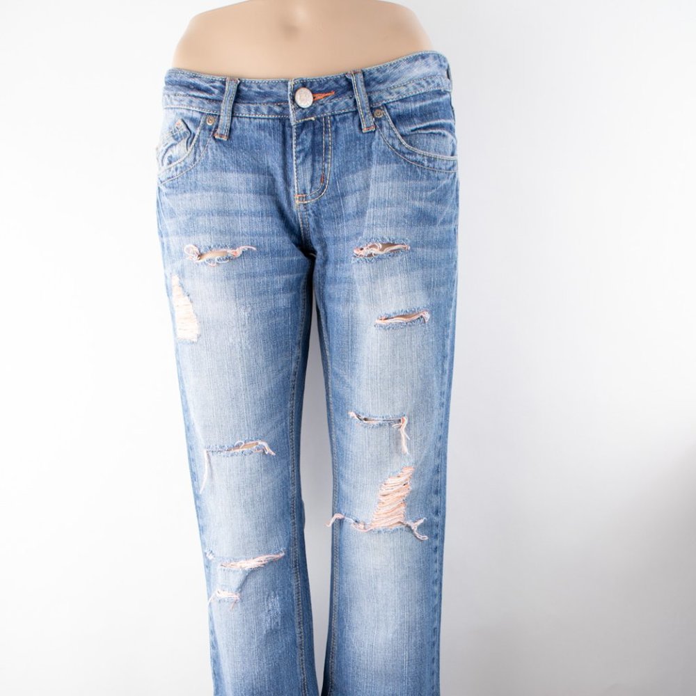 Wallflower Jeans Buttercup Bootcut Flare 5 (28 X 30) Women's Jeans Medium Wash